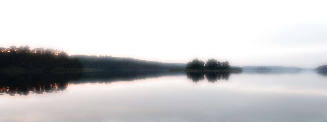 Early in the morning, paddling on the Stora Bör
